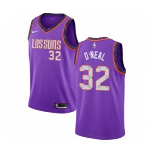 Men's Nike Phoenix Suns #32 Shaquille O'Neal Swingman Purple NBA Jersey - 2018-19 City Edition