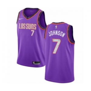 Men's Nike Phoenix Suns #7 Kevin Johnson Swingman Purple NBA Jersey - 2018-19 City Edition