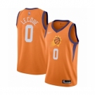 Men's Phoenix Suns #0 Jalen Lecque Authentic Orange Finished Basketball Jersey - Statement Edition