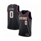 Men's Phoenix Suns #0 Jalen Lecque Swingman Black Basketball Jersey 2019-20 City Edition