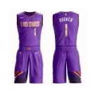 Men's Phoenix Suns #1 Devin Booker Swingman Purple Basketball Suit Jersey - City Edition