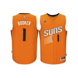 Men's Phoenix Suns #1 Devin Booker adidas Orange Swingman climacool Jersey