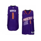 Men's Phoenix Suns #1 Devin Booker adidas Purple Swingman Road Jersey