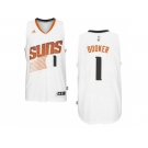 Men's Phoenix Suns #1 Devin Booker adidas White Swingman Home Jersey