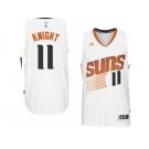 Men's Phoenix Suns #11 Brandon Knight adidas White Swingman Home Jersey