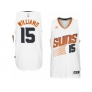 Men's Phoenix Suns #15 Alan Williams adidas White Swingman Home Jersey