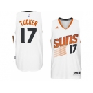 Men's Phoenix Suns #17 P.J. Tucker adidas White Swingman Home Jersey