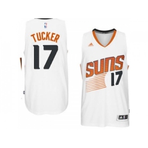 Men's Phoenix Suns #17 P.J. Tucker adidas White Swingman Home Jersey