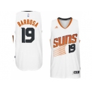 Men's Phoenix Suns #19 Leandro Barbosa adidas White Swingman Home Jersey