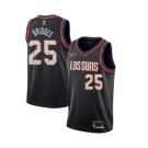 Men's Phoenix Suns #25 Mikal Bridges Swingman Black Basketball Jersey 2019-20 City Edition