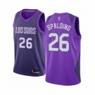 Men's Phoenix Suns #26 Ray Spalding Authentic Purple Basketball Jersey - City Edition