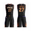 Men's Phoenix Suns #27 Jevon Carter Authentic Black Basketball Suit Jersey - Statement Edition