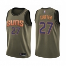 Men's Phoenix Suns #27 Jevon Carter Swingman Green Salute to Service Basketball Jersey