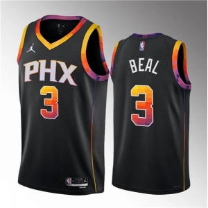 Men's Phoenix Suns #3 Bradley Beal Black 2022-23 Statement Edition Stitched Basketball Jersey