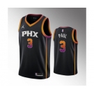 Men's Phoenix Suns #3 Chris Paul Balck Stitched Basketball Jersey