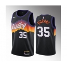 Men's Phoenix Suns #35 Kevin Durant Balck City Edition Stitched Basketball Jersey