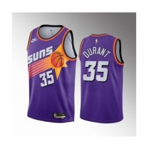 Men's Phoenix Suns #35 Kevin Durant Purple Classic Edition Stitched Basketball Jersey