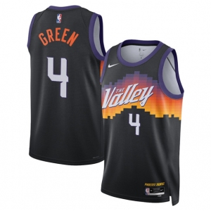 Men's Phoenix Suns #4 Jalen Green Black 2025-26 City Edition Stitched Basketball Jersey