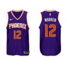 Nike NBA Phoenix Suns #12 T.J. Warren Jersey 2017-18 New Season Purple Jersey