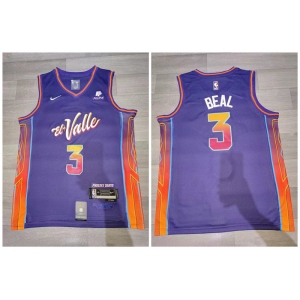 Suns #3 Bradley Beal Purple Nike 2023-24 City Edition Swingman Jersey