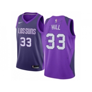 Women Nike Phoenix Suns #33 Grant Hill Swingman Purple NBA Jersey - City Edition