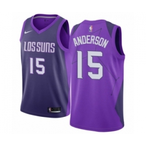 Women's Nike Phoenix Suns #15 Ryan Anderson Swingman Purple NBA Jersey - City Edition