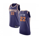 Women's Nike Phoenix Suns #22 Deandre Ayton Authentic Purple NBA Jersey - Icon Edition