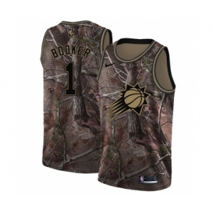 Youth Nike Phoenix Suns #1 Devin Booker Swingman Camo Realtree Collection NBA Jersey