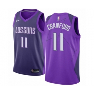 Youth Nike Phoenix Suns #11 Jamal Crawford Swingman Purple NBA Jersey - City Edition