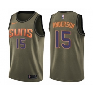 Youth Nike Phoenix Suns #15 Ryan Anderson Swingman Green Salute to Service NBA Jersey