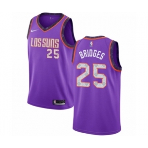 Youth Nike Phoenix Suns #25 Mikal Bridges Swingman Purple NBA Jersey - 2018-19 City Edition