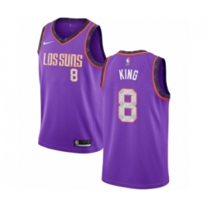 Youth Nike Phoenix Suns #8 George King Swingman Purple NBA Jersey - 2018-19 City Edition