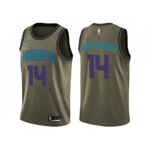 Men Nike Charlotte Hornets #14 Michael Kidd-Gilchrist Green Salute to Service NBA Swingman Jersey