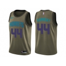 Men Nike Charlotte Hornets #44 Frank Kaminsky Green Salute to Service NBA Swingman Jersey