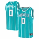 Men's Charlotte Hornets #0 Miles Bridges Fanatics Branded Teal 2020-21 Fast Break Replica Jersey