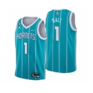 Men's Charlotte Hornets #1 LaMelo Ball 2022-23 Icon Edition No.6 Patch Stitched Basketball Jersey