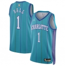 Men's Charlotte Hornets #1 LaMelo Ball Teal 2023-24 Classic Edition Stitched Basketball Jersey