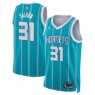 Men's Charlotte Hornets #31 Tidjane Salaun Teal 2024 Draft Icon Edition Stitched Basketball Jersey