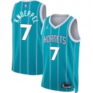 Men's Charlotte Hornets #7 Kon Knueppel Teal 2025 Draft Icon Edition Stitched Basketball Jersey