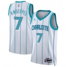 Men's Charlotte Hornets #7 Kon Knueppel White 2025 Draft Association Edition Stitched Basketball Jersey