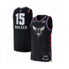 Men's Jordan Charlotte Hornets #15 Kemba Walker Authentic Black 2019 All-Star Game Basketball Jersey