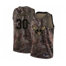 Men's Nike Charlotte Hornets #30 Dell Curry Swingman Camo Realtree Collection NBA Jersey