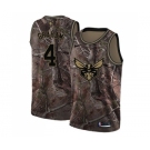 Men's Nike Charlotte Hornets #4 Devonte Graham Swingman Camo Realtree Collection NBA Jersey