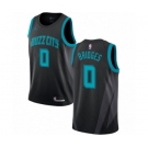 Men's Nike Jordan Charlotte Hornets #0 Miles Bridges Swingman Black NBA Jersey - 2018-19 City Edition