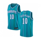 Men's Nike Jordan Charlotte Hornets #10 Michael Carter-Williams Swingman Aqua Hardwood Classics NBA Jersey