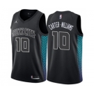 Men's Nike Jordan Charlotte Hornets #10 Michael Carter-Williams Swingman Black NBA Jersey - City Edition