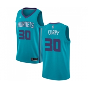 Men's Nike Jordan Charlotte Hornets #30 Dell Curry Swingman Teal NBA Jersey - Icon Edition