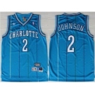 nba new orleans hornets #2 johnson blue[stripe fans edition]