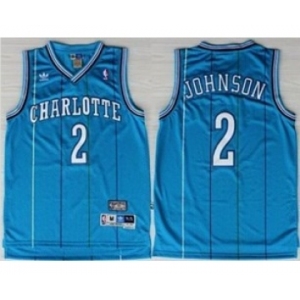 nba new orleans hornets #2 johnson blue[stripe fans edition]