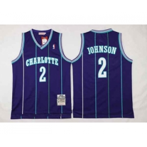 nba new orleans hornets #2 johnson pueple[stripe][2016 new]